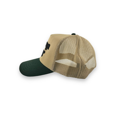 Mama Gang Trucker Hat (Khaki / Green)