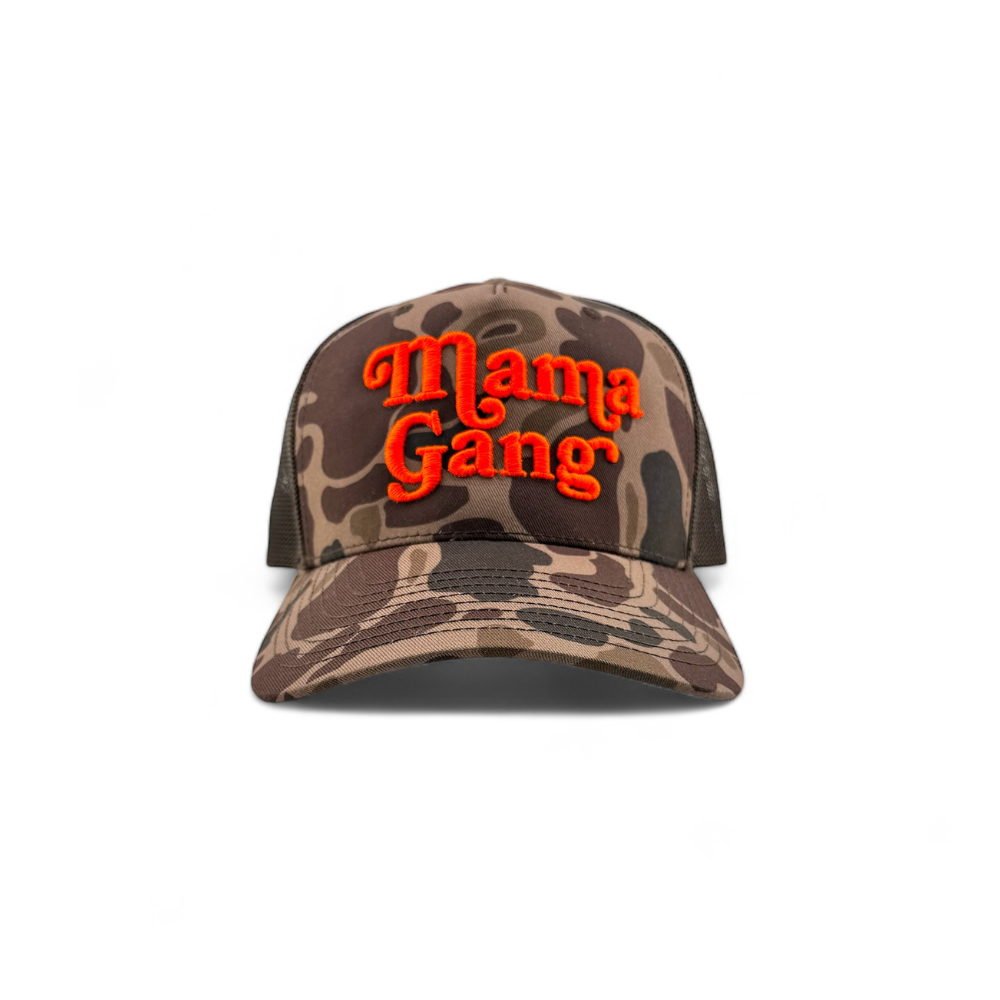 Mama Gang Trucker Hat Duck Camo