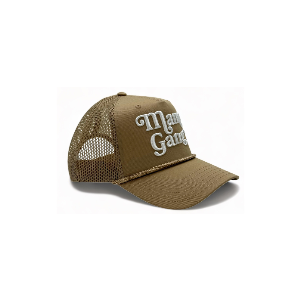 Mama Gang Trucker Hat (Tan)