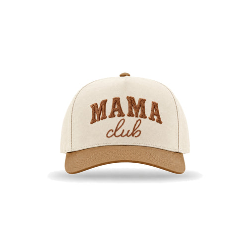 Western Mama Club Chain-Stitch Snapback - Cream / Caramel