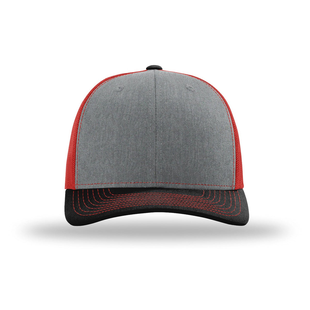 Custom - Richardson 112 Trucker - Heather Grey/Red/Black