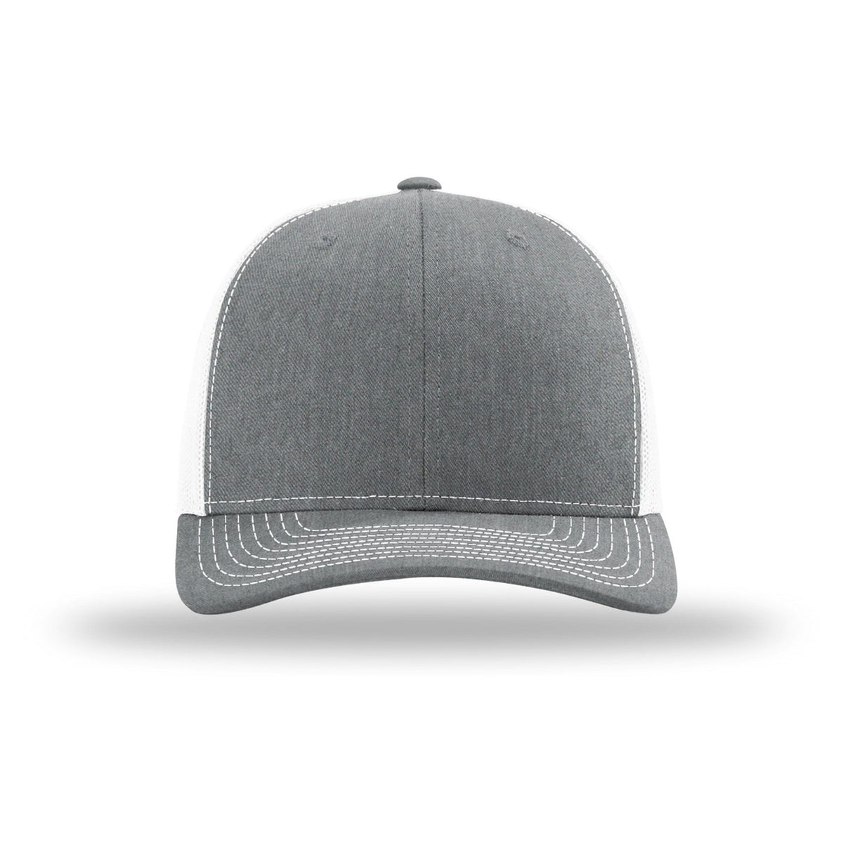 Custom - Richardson 112 Trucker - Heather Grey/White