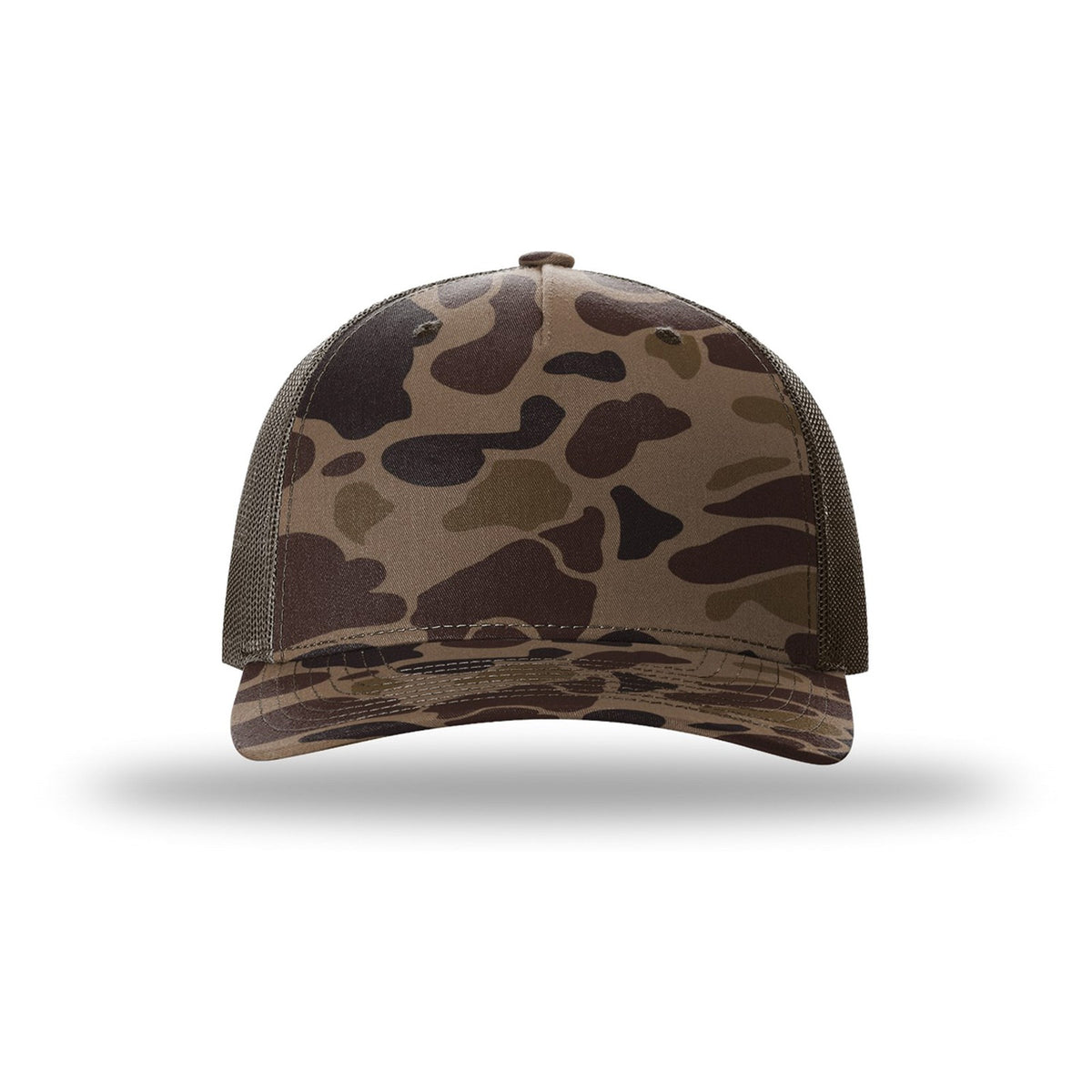 Custom - Richardson 112PFP Camo Trucker - Bark Duck Camo / Brown