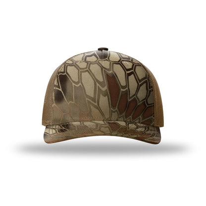 Custom - Richardson 112PFP Camo Trucker - Kryptek Highlander / Buck