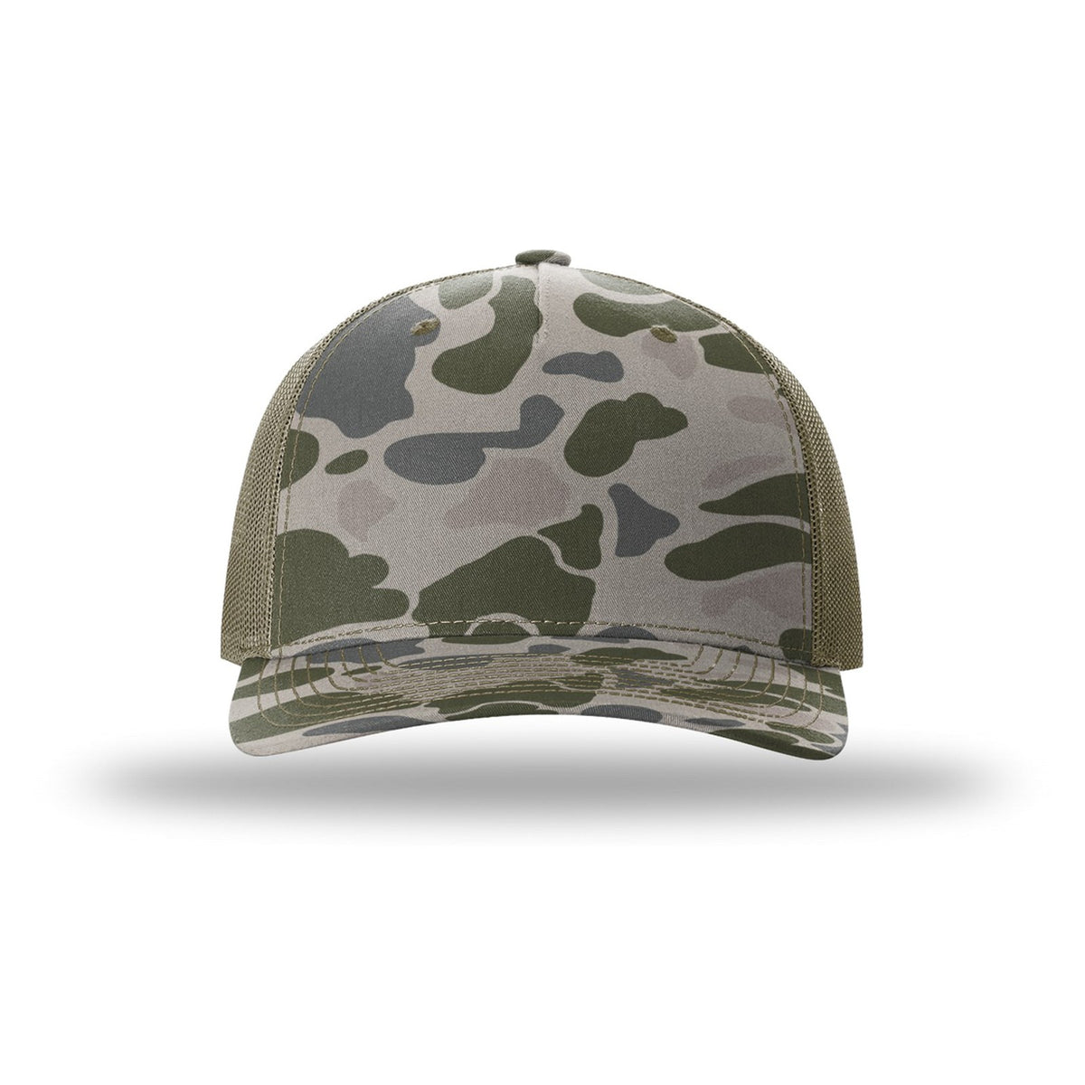 Custom - Richardson 112PFP Camo Trucker - Marsh Duck Camo / Loden