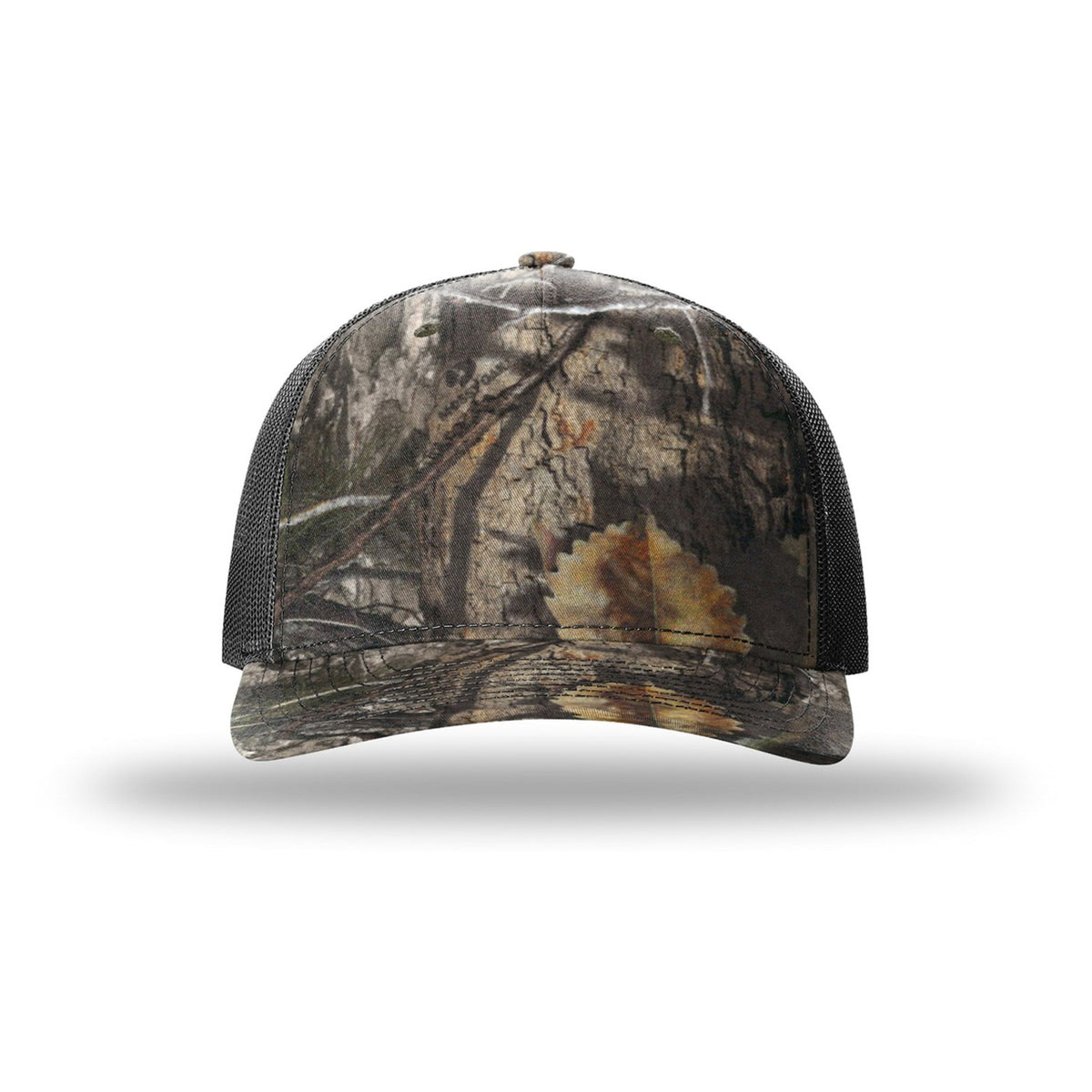 Custom - Richardson 112PFP Camo Trucker - Mossy Oak Country DNA / Black