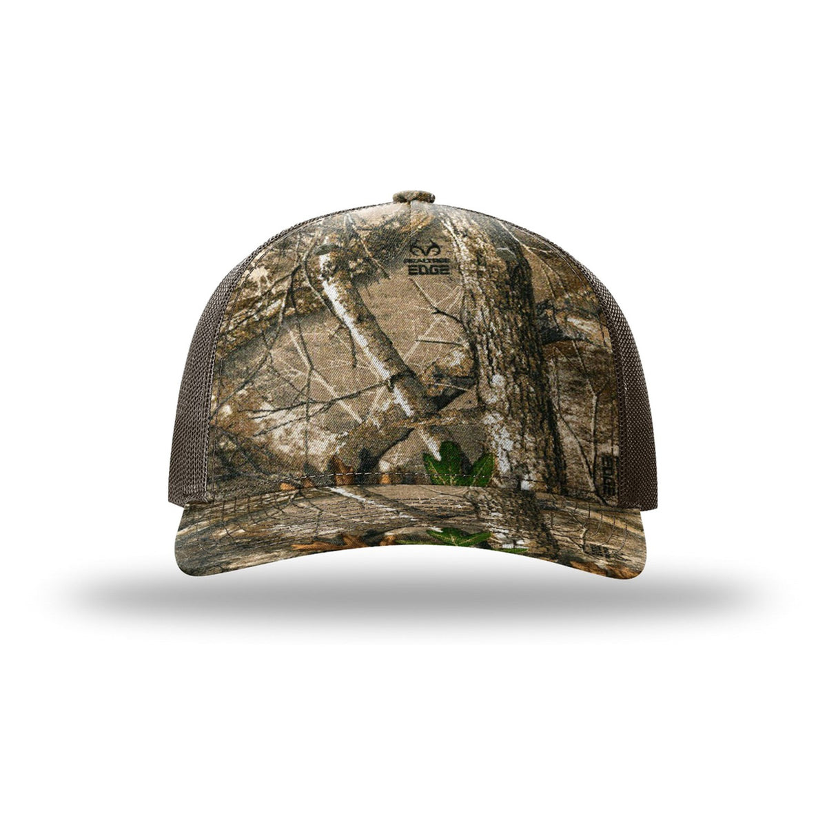 Custom - Richardson 112PFP Camo Trucker - Realtree Edge / Brown