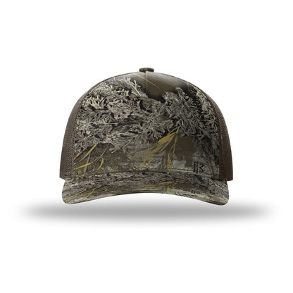Custom - Richardson 112PFP Camo Trucker - Realtree Max-1 XT / Brown
