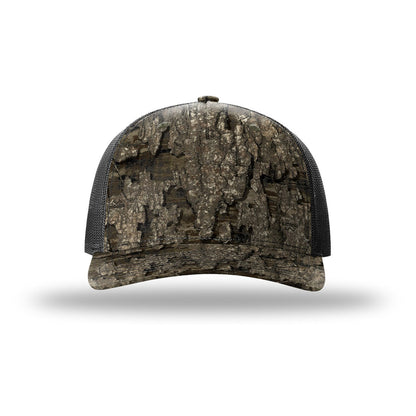 Custom - Richardson 112PFP Camo Trucker - Realtree Timber / Black