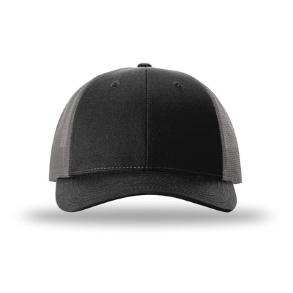 Custom - Richardson 115 Low Pro Trucker - Black/Charcoal
