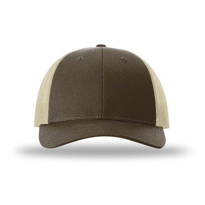 Custom - Richardson 115 Low Pro Trucker - Brown/Khaki