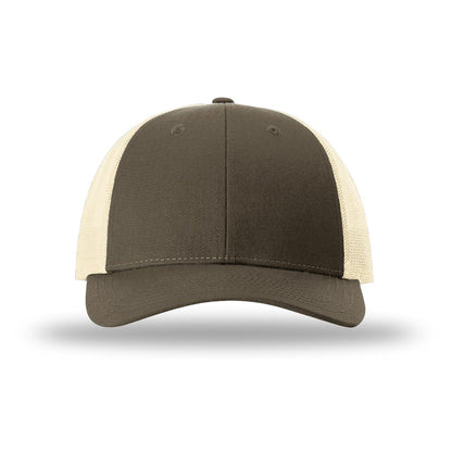 Custom - Richardson 115 Low Pro Trucker - Chocolate Chip/Birch