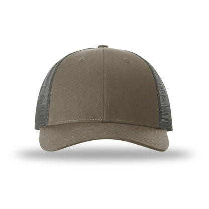 Custom - Richardson 115 Low Pro Trucker - Chocolate Chip/Grey Brown