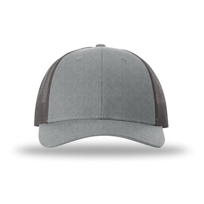 Custom - Richardson 115 Low Pro Trucker - Heather Grey/Dark Charcoal