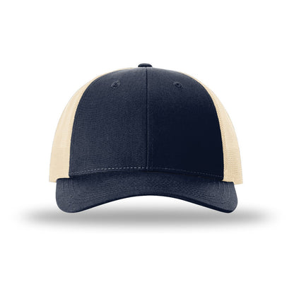 Custom - Richardson 115 Low Pro Trucker - Navy/Khaki