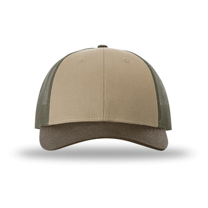 Custom - Richardson 115 Low Pro Trucker - Tan/Loden/Brown