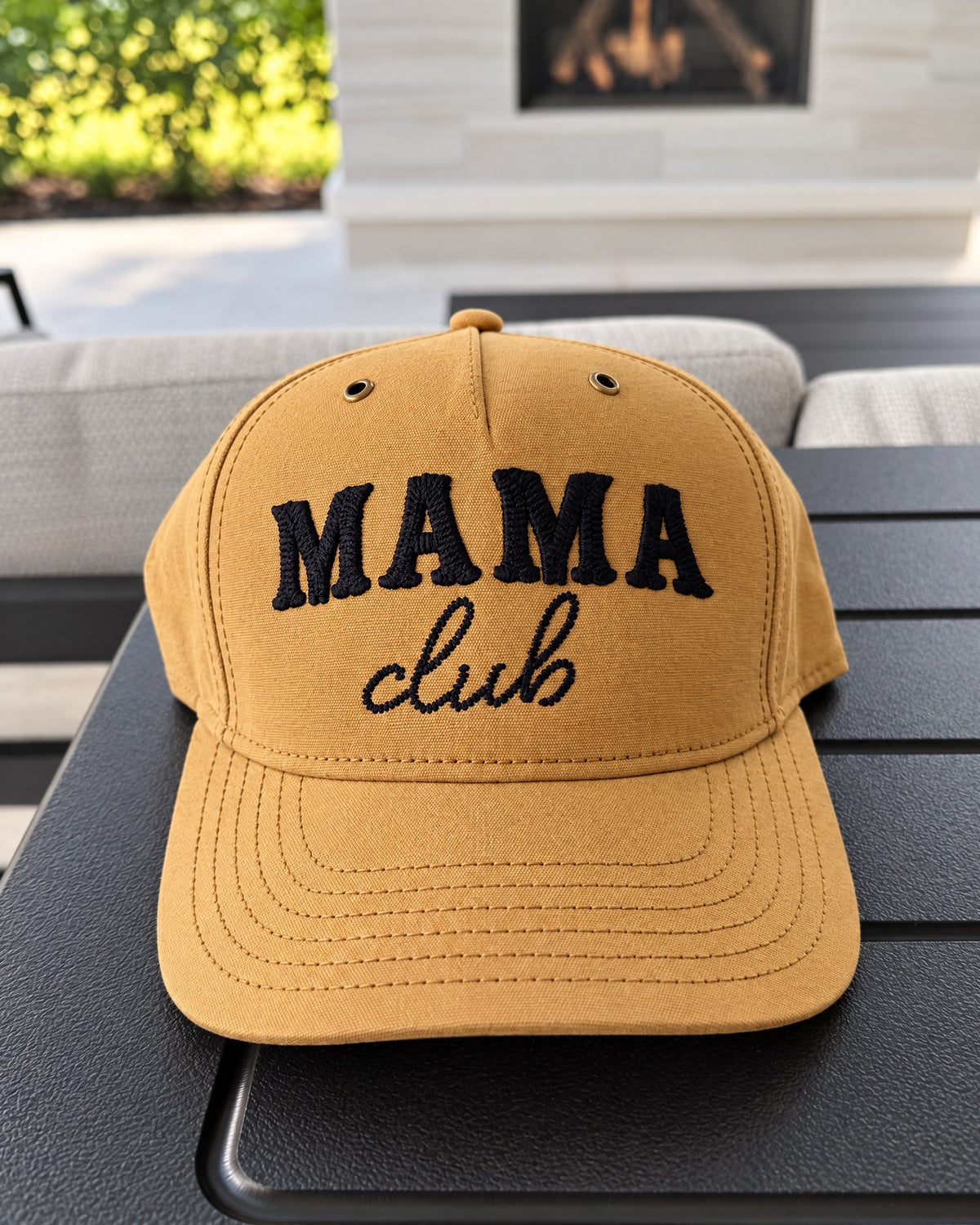 Western Mama Club Canvas Snapback - Wheat
