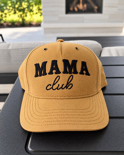 Western Mama Club Canvas Snapback - Wheat