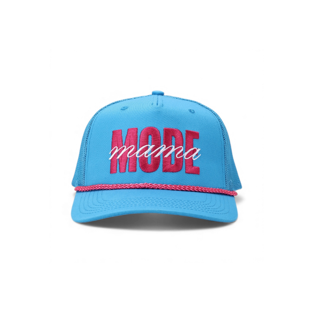 Mama Mode Blue & Pink Rope Trucker