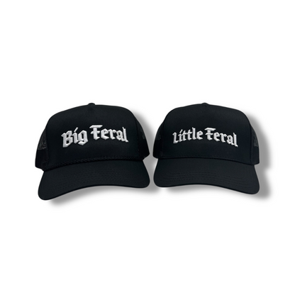 Big & Little Feral Black Trucker (Bundle)