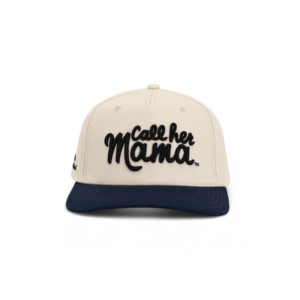 Call Her Mama Snapback (Navy/Natural)