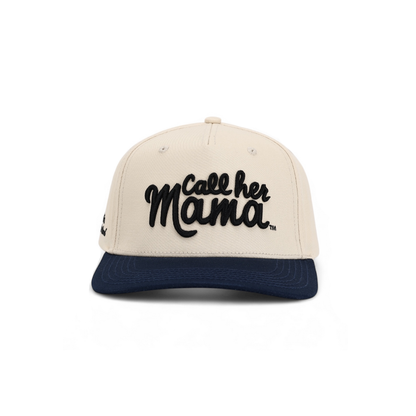 Call Her Mama Snapback (Navy/Natural)