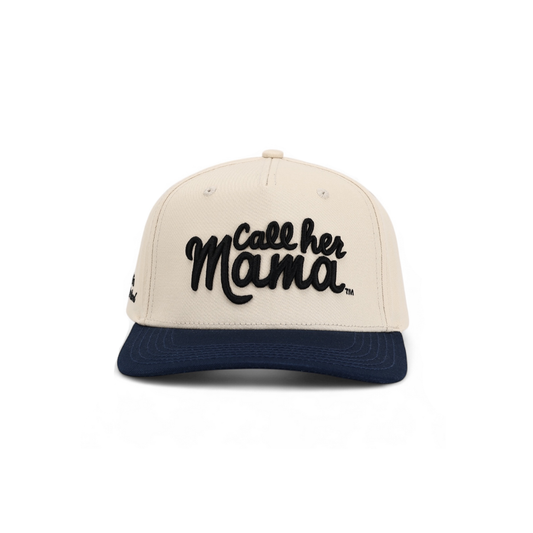 Call Her Mama Snapback (Navy/Natural)