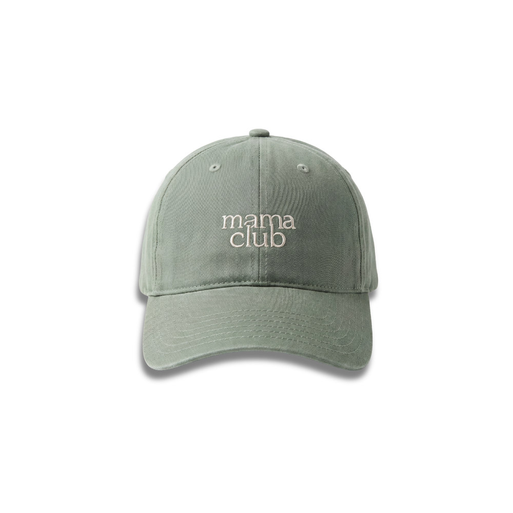 Mama Club Baseball Hat - Olive Green