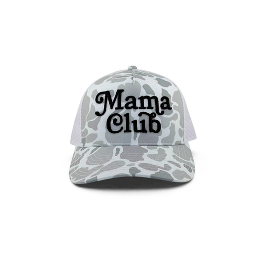 Mama Club™ Trucker Hat Snow Camo