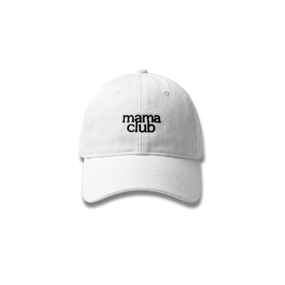 Mama Club Baseball Hat - White