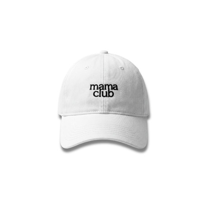 Mama Club Baseball Hat - White