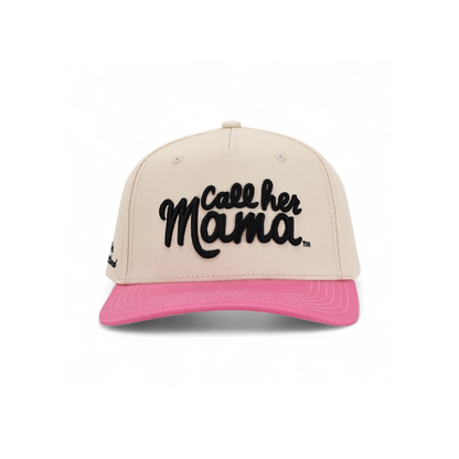 Call Her Mama Snapback (Pink/Natural)