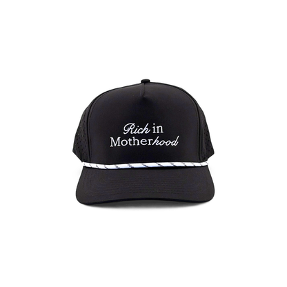 Rich in Motherhood Perforated Performance Trucker (1010 Hats)