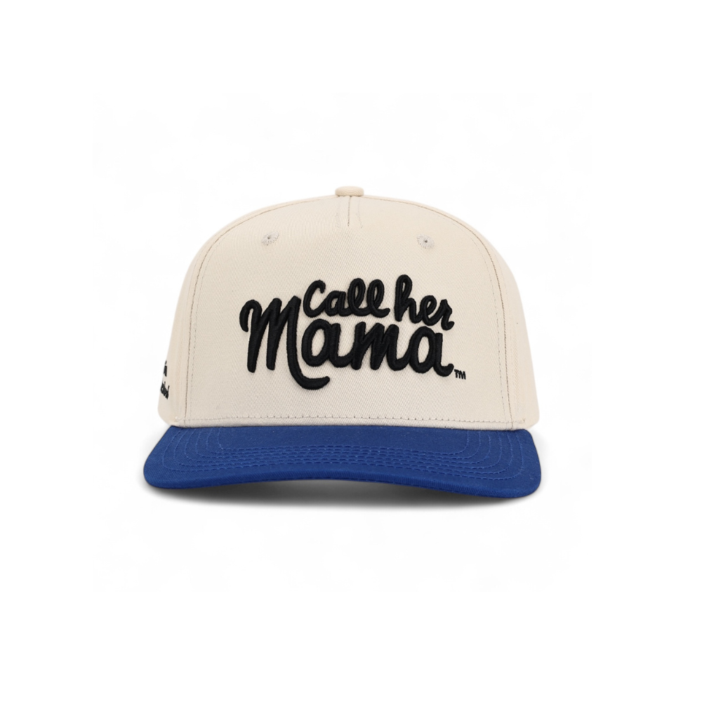 Call Her Mama Snapback (Blue/Natural)