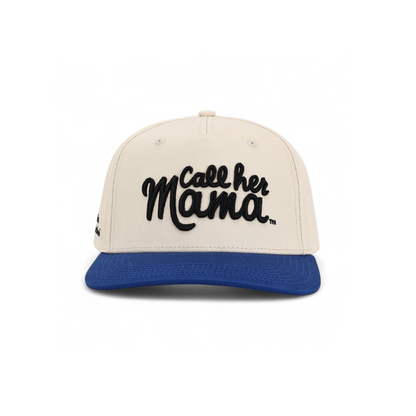 Call Her Mama Snapback (Blue/Natural)