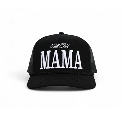 Call Her Mama Block Trucker (Black) Rope