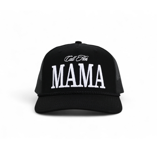 Call Her Mama Block Trucker (Black) Rope