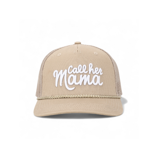 Call Her Mama™ Trucker (Tan) Rope