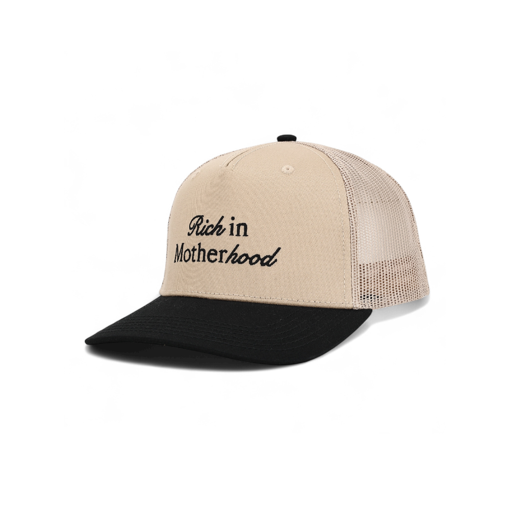 Rich in Motherhood™ Khaki / Black Trucker