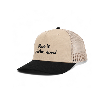 Rich in Motherhood™ Khaki / Black Trucker