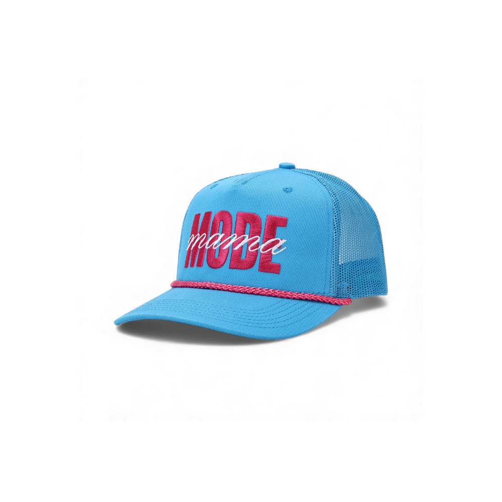 Mama Mode Blue & Pink Rope Trucker