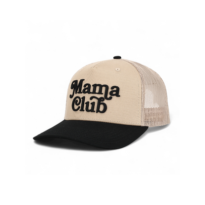 Mama Club™ Trucker (Khaki / Black)