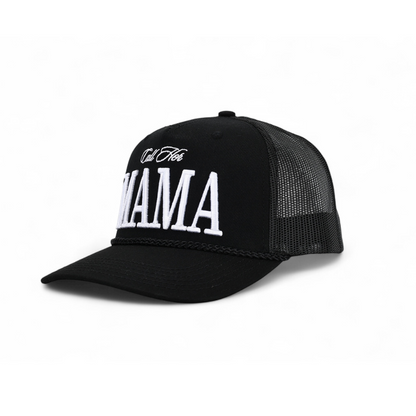 Call Her Mama Block Trucker (Black) Rope