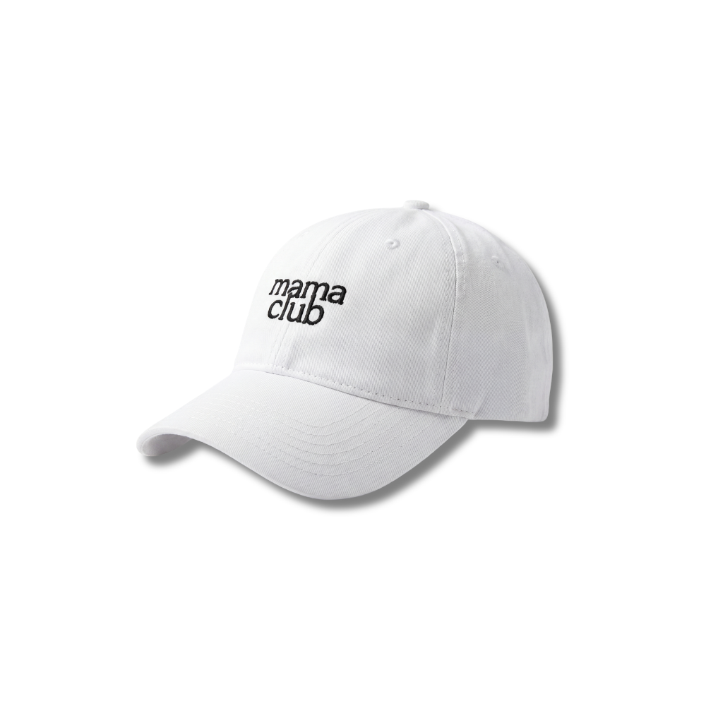 Mama Club Baseball Hat - White