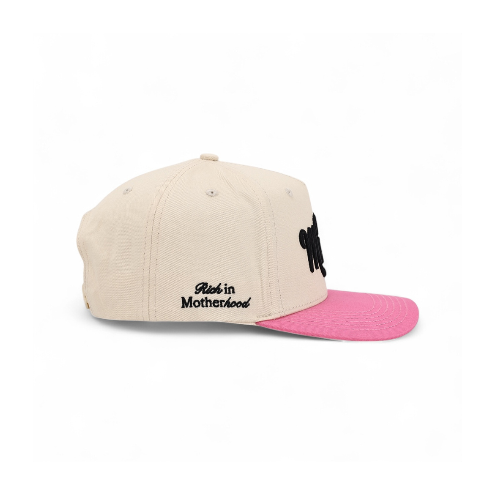 Call Her Mama Snapback (Pink/Natural)