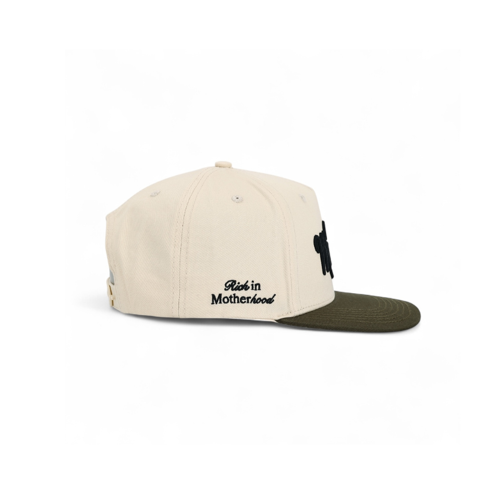 Call Her Mama Snapback (Olive Green/Natural)