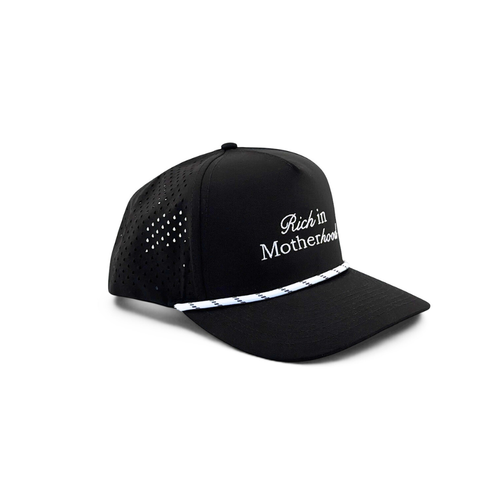 Rich in Motherhood Perforated Performance Trucker (1010 Hats)