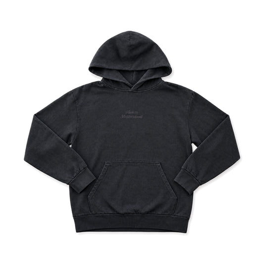 Rich in Motherhood Embroidered Hoodie - Pigment Black