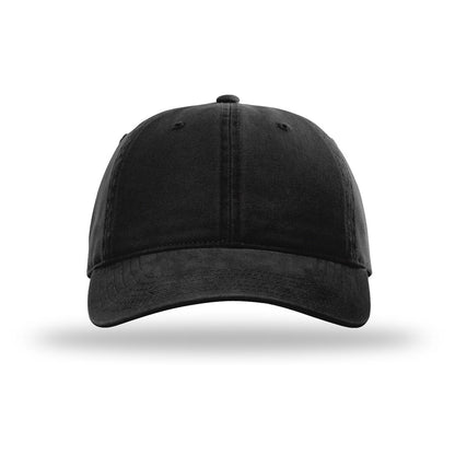 Custom - Richardson 326 Garment Washed Cap - Black
