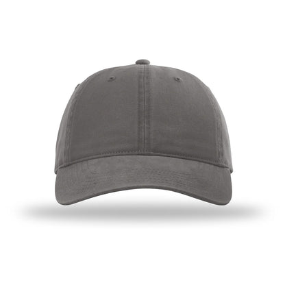 Custom - Richardson 326 Garment Washed Cap - Charcoal